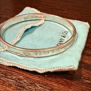 Tiffany & Co. Sterling Silver Narrow Bangle - Silver